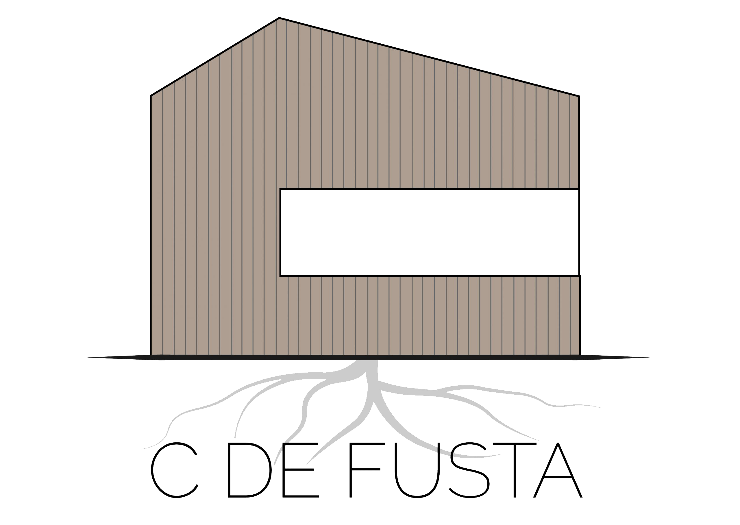 Logo c de fusta
